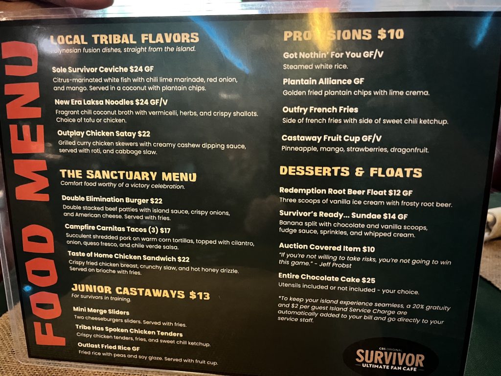 Survivor cafe